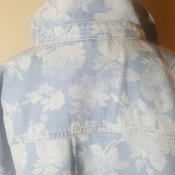 TOPSHOP Moto Jean Jacket - Size 10 - Picture 5 of 7